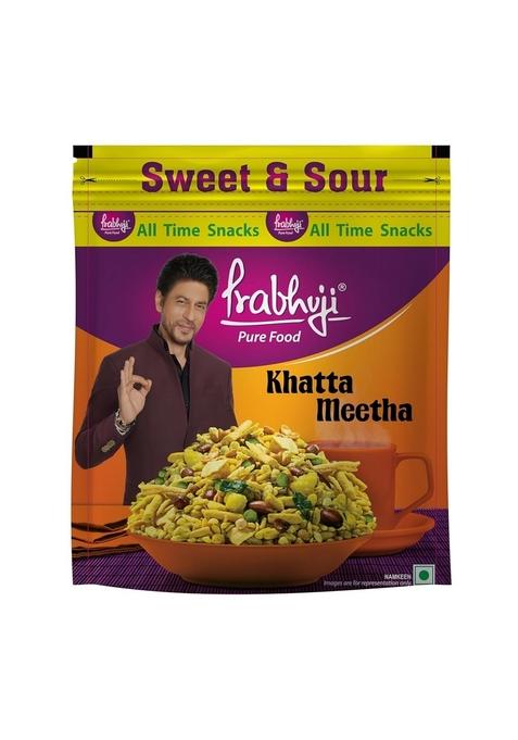 Prabhuji Pure Food Khatta Meetha Namkeen 400g, Sweet & Sour Crispy Snack Mix, Perfect for Parties, Gifting Daily Snacking