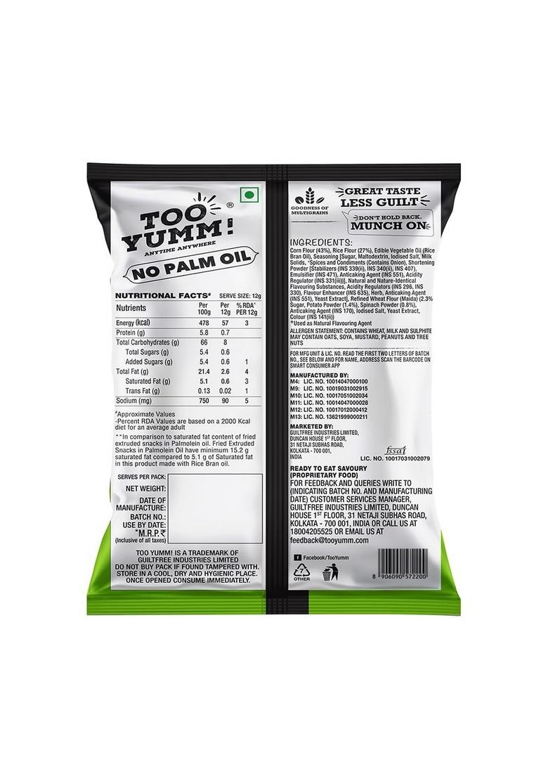 Too Yumm Yumm! | Sour Cream & Onion Veggie Stix 75g Munching Snack Snacks for Movies, Games, Parties More On-The-Go Munchies