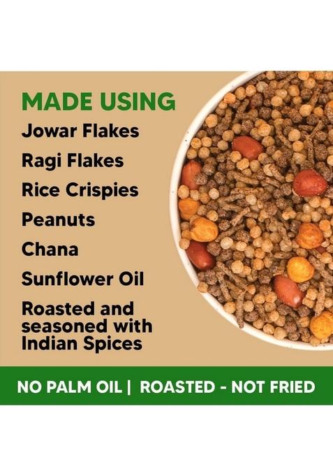 EAT BETTER CO Millet Namkeen Desi Masala Chatpata, Healthy Snack Roasted, Not Fried | No Palm Oil Replacement of Chips & Bhujia 100 grams