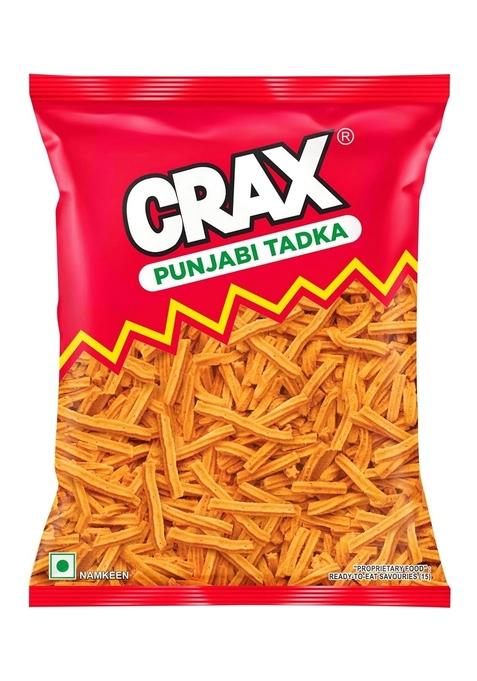 CRAX Punjabi Tadka Namkeen 171g/160g |Crunchy and Spicy Bhujia Snack | Indian Social Gatherings, Fun Crunchy Gourmet Snacks for Parties, Drinks, Tea & Coffee 100% Vegetarian (Weight may vary)