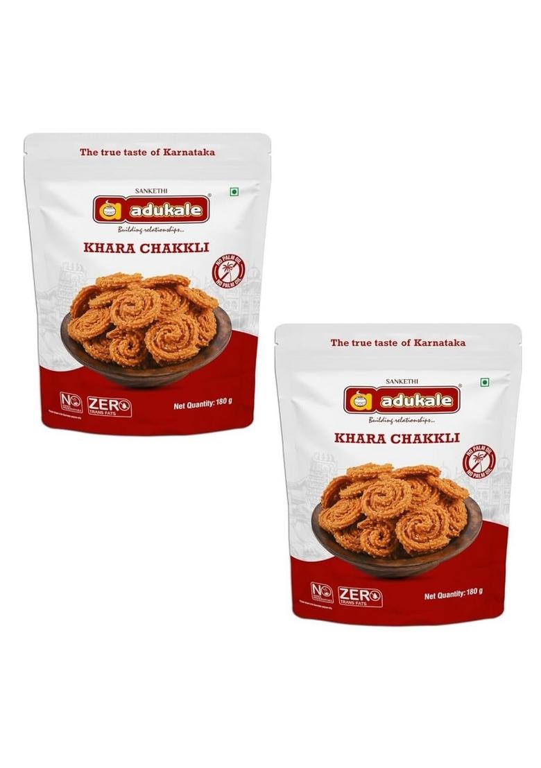 Adukale Khara Chakkli | Traditional South Indian Snack Spicy & Crunchy| No Palm Oil or Preservatives 180g