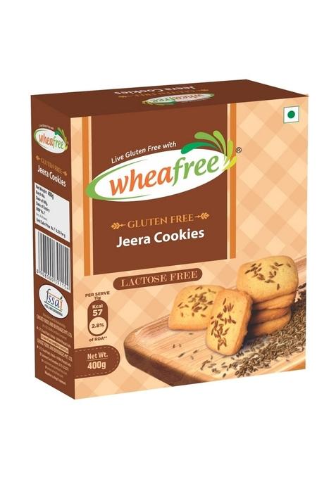 wheafree Multigrain Gluten-Free Healthy Sweet and Salty (Namkeen) Jeera Biscuits | 400g Lactose-Free, Vegetarian Best Tea-Time Snack Crispy & Crunchy Cookies Delightful Wholesome Ingredients