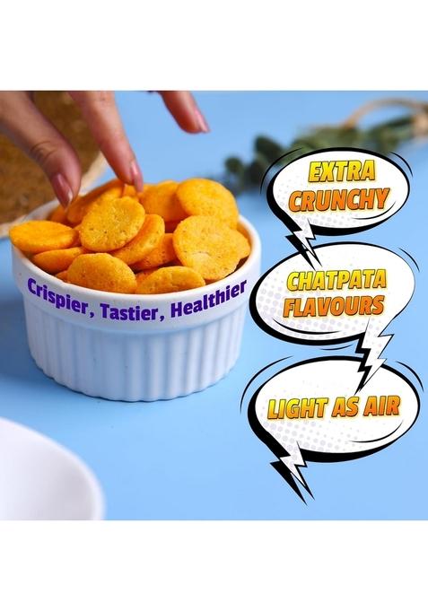 The Healthy Binge Binge| Try Them All Pack| Baked not Fried Chips| As seen on Shark Tank India| Snacks| 0% Cholesterol| High Protein & Fiber | No MSG| Pack of 7