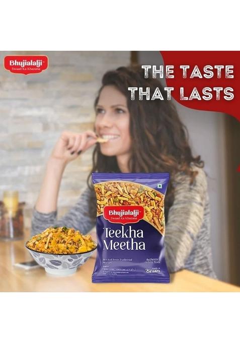 BHUJIALALJI Teekha Meetha (pack of 1) 150g | Authentic Indian Snacks Ready to eat Crispy & Light Party Tea Time snacks.