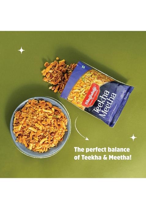 BHUJIALALJI Teekha Meetha (pack of 1) 150g | Authentic Indian Snacks Ready to eat Crispy & Light Party Tea Time snacks.