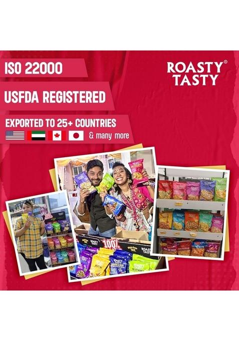 Roasty Tasty Khatta Meetha Roasted Millet Namkeen Snack 200gm | Oil-Free, For Kids No Onion, Garlic Healthy Snacks
