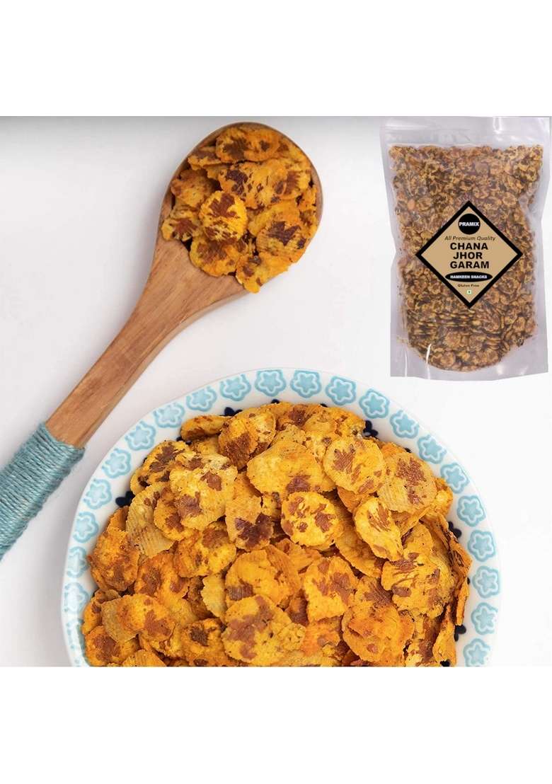 Pramix Roasted Chana JOR Garam Namkeen (Oil Free, Protein Rice & Gluten Free) 900gm - Indya