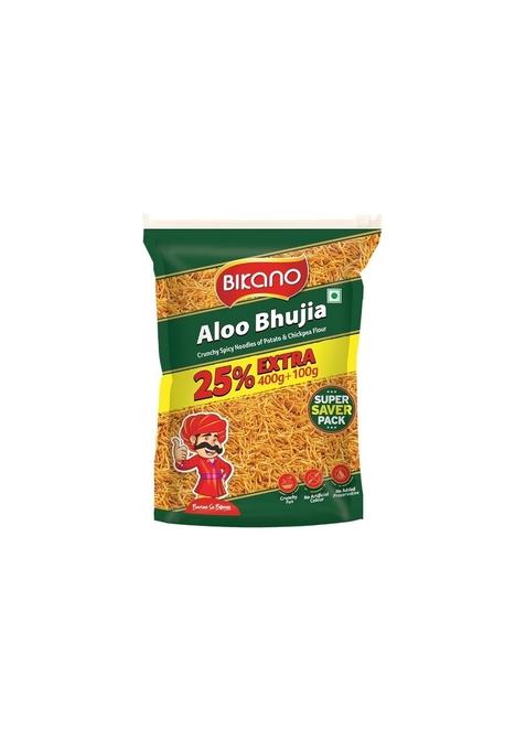 BIKANO Aloo Bhujia | Crunchy Texture 400g pack+25% Extra All time favourite Indian Namkeen