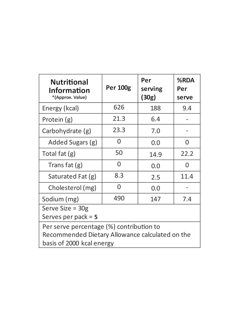 Lal Masala Peanuts 150g | Rich source of Protein Plantain Based Snack in Dietary Fibre Healthy