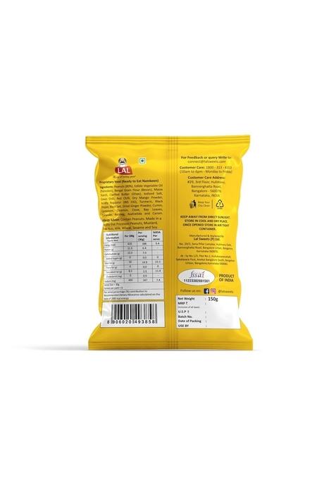 Lal Masala Peanuts 150g | Rich source of Protein Plantain Based Snack in Dietary Fibre Healthy