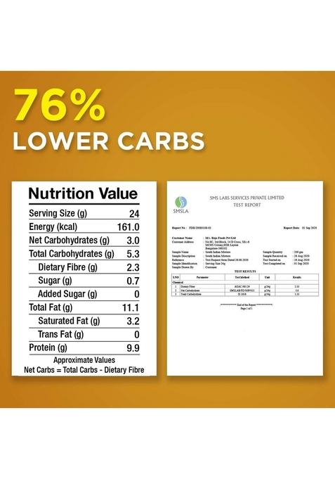 Lo! Low Carb Delights Lo Foods Keto South Indian Mixture (200G)|3G Net Carb|Keto Snack Tested for Diet|Low Snacks|Diet Snacks Food|Keto Namkeen