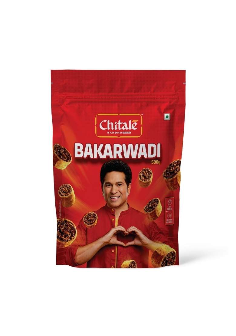 Chitale Bandhu Bakarwadi, 500gm Pouch - Indya