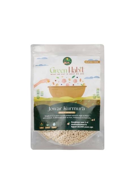 Greenhabit Jowar KURMURA MURMURA aka Puff for Healthy Breakfast Snack Food (400 gm pack of 1)