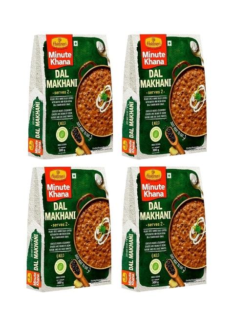Haldiram's Ready-to-Eat Dal Makhani (300 g x 4, Pack of 4) | Authentic Indian Cuisine Premium Microwaveable Meal Convenient & Delicious Perfect for Quick Meals Gifting