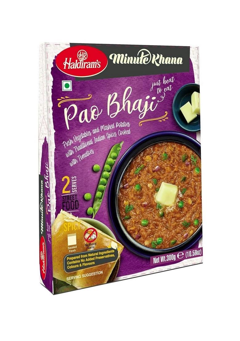 Haldiram's Pav Bhaji 300g x 3 | Heat and Eat Pure Veg Delicious Instant Food Ready to Easy-to-Prepare Meals & Microwaveable Cook