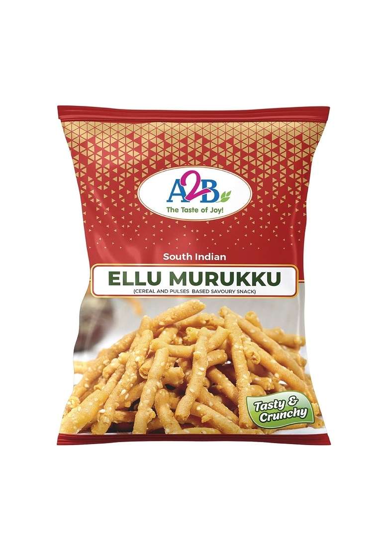 Adyar Anand Bhavan Sweets and Snacks Ananda - Ellu Murukku (Pack of 2 x 200g) - Indya