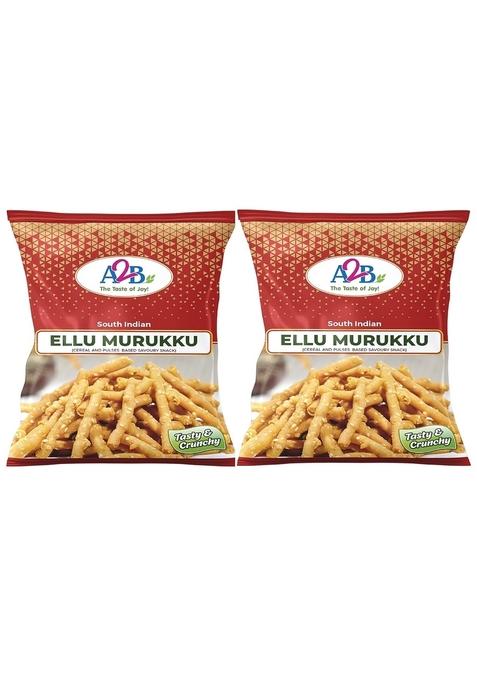 Adyar Anand Bhavan Sweets and Snacks Ananda - Ellu Murukku (Pack of 2 x 200g)