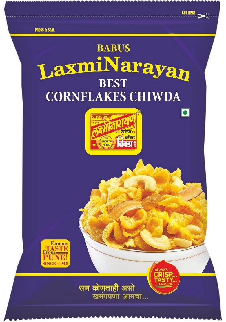 BABUS LAXMINARAYAN Fresh & Delicious Cornflakes Chiwda (1 Count)_500Gm
