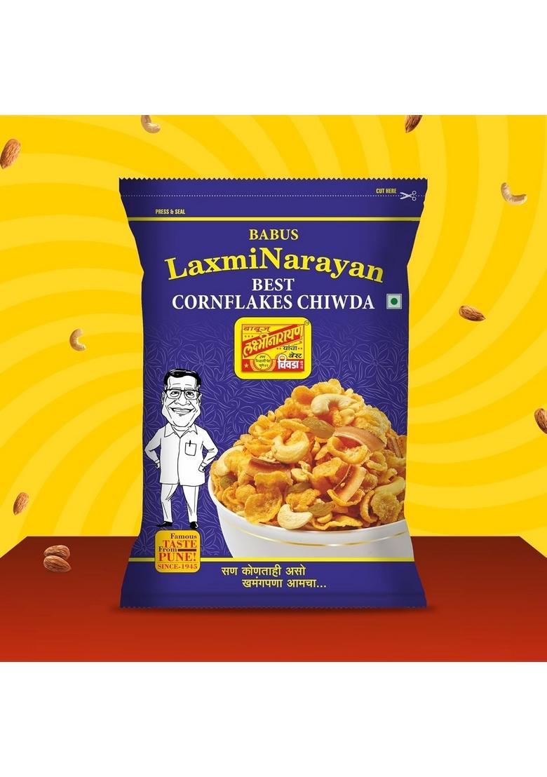 BABUS LAXMINARAYAN Fresh & Delicious Cornflakes Chiwda (1 Count)_500Gm