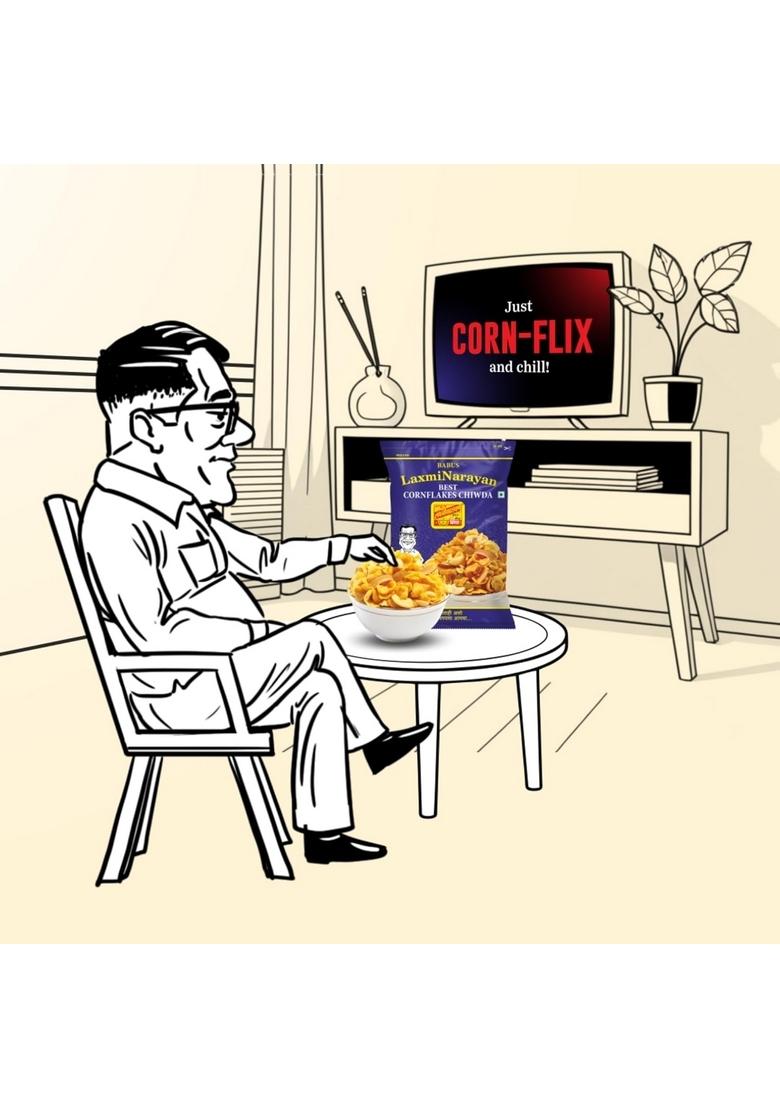 BABUS LAXMINARAYAN Fresh & Delicious Cornflakes Chiwda (1 Count)_500Gm