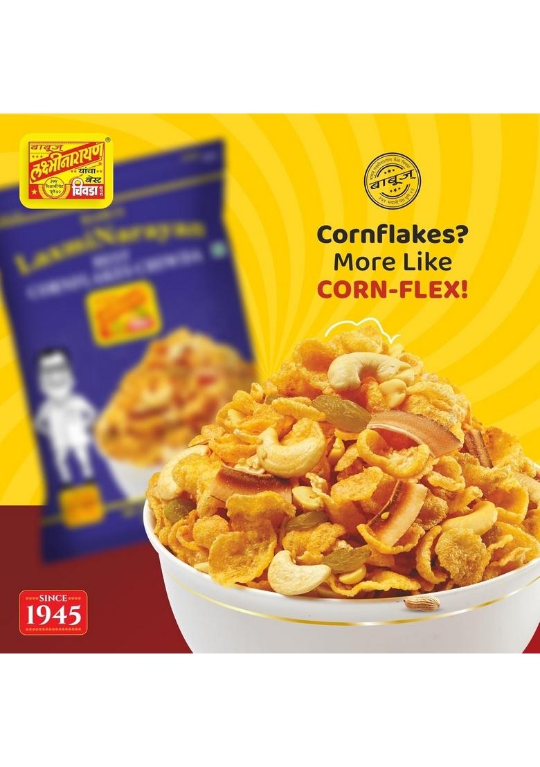 BABUS LAXMINARAYAN Fresh & Delicious Cornflakes Chiwda (1 Count)_500Gm
