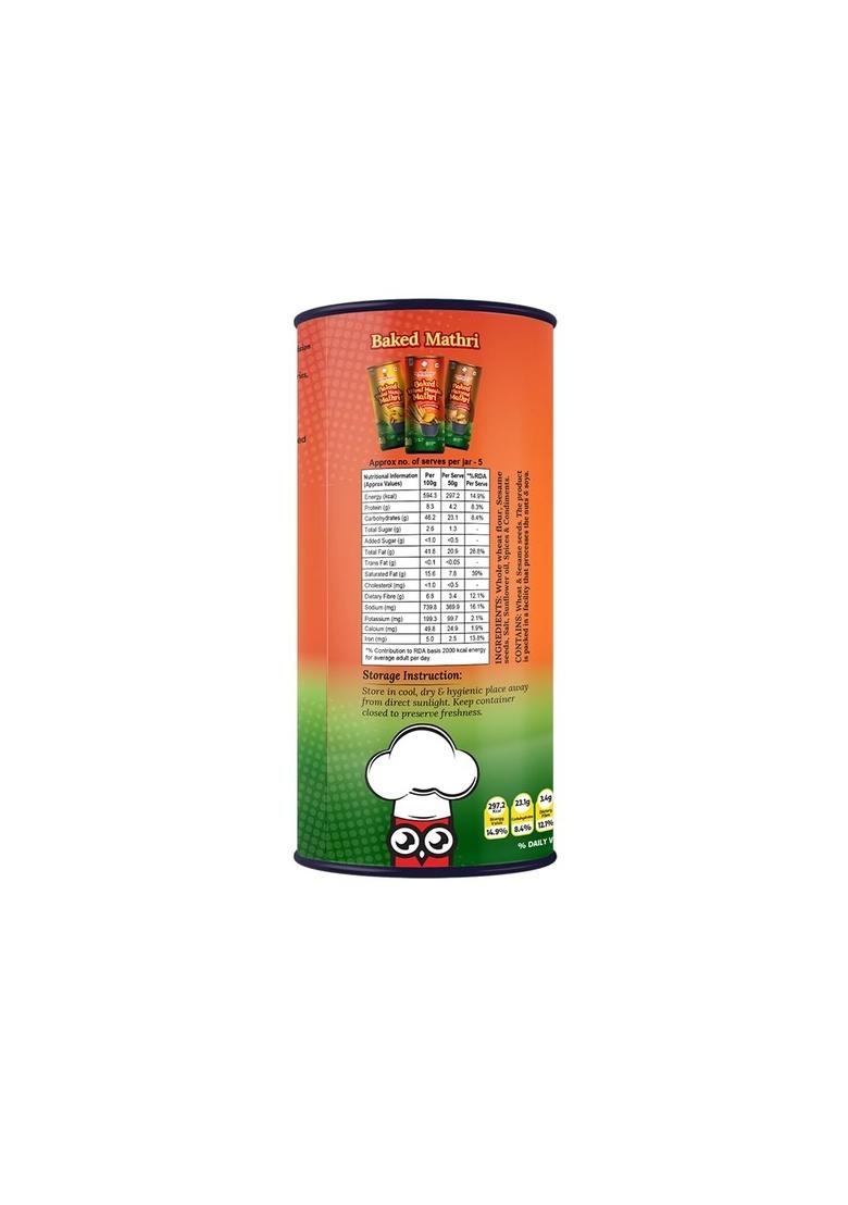 HEALTHY MASTER Vision to serve Baked Wheat Masala Mathri 250g (Pack of 2)| No Maida | Palm Oil Crispy Crunchy Snack 100% Namkeen Mathi