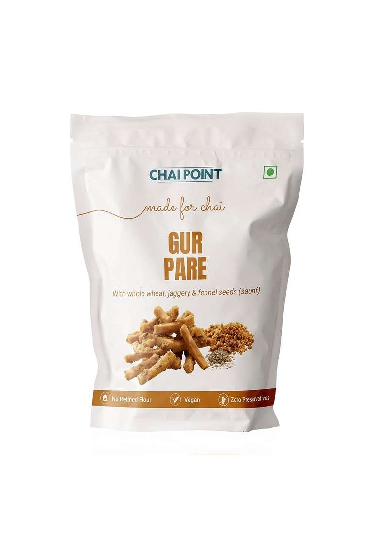 CHAI POINT Gur Pare (Pack Of 2) 500 Gm, Whole Wheat Snack, Healthy Indian Snacks, Ready To Eat Snacks - Indya