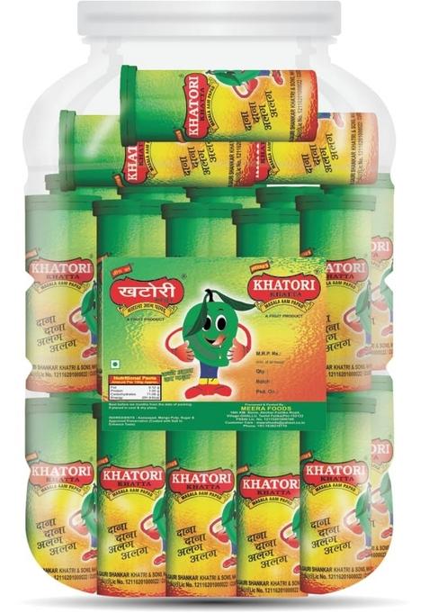MEERA'S KHATORI KHATTA MASALA AAMPAPAD DIBBI JAR, A PACK OF 36 MINI BARS MARKETED BY : GAURI SHANKAR KHATRI & SONS, ?600 Gram