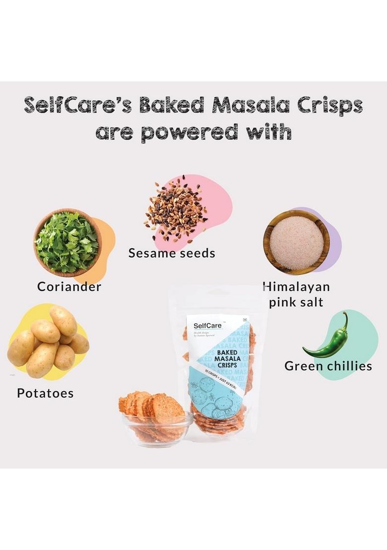 SelfCare By Suman Agarwal Baked Masala Crisps Pack of 1 100g | Healthy