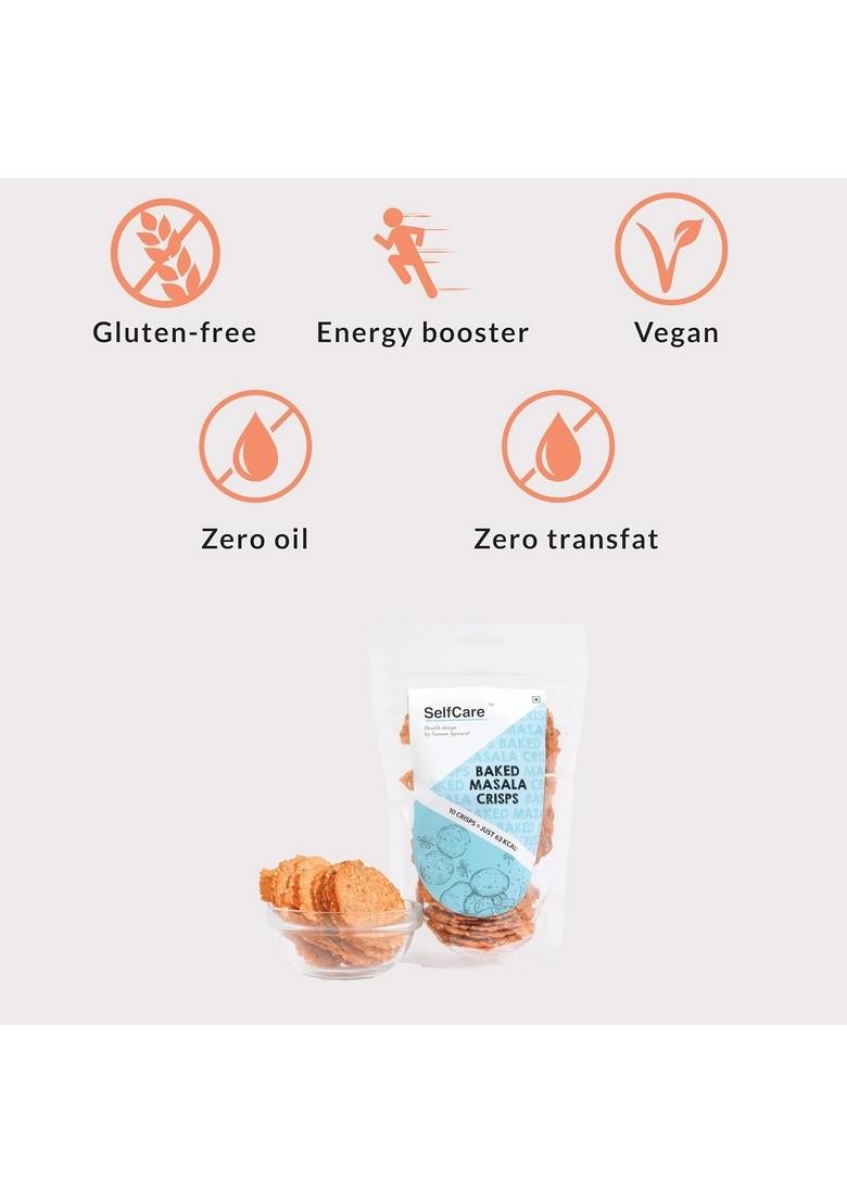 SelfCare By Suman Agarwal Baked Masala Crisps Pack of 1 100g | Healthy