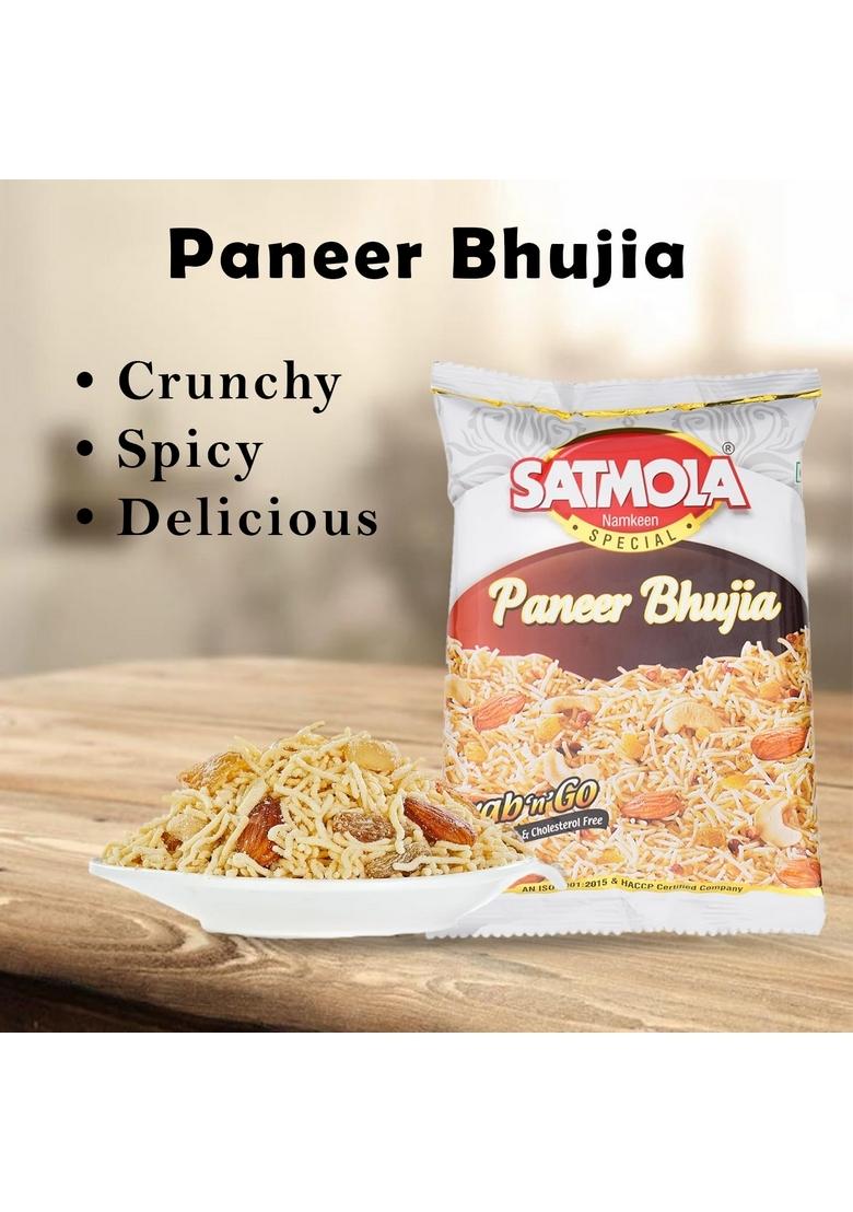 Satmola Paneer Bhujia Namkeen, Healthy Snacks for adults & kids | India's First Authentic Namkeen