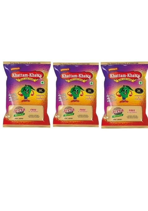 MEERA'S KHATTAM KHATTA Slice AAMPAPAD (Pack of 03) MARKETED by : Gauri SHANKAR Khatri & SONS
