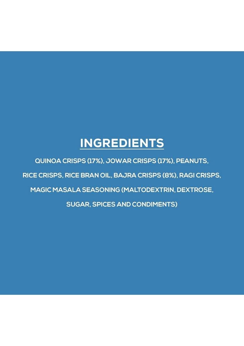 EAT Anytime Magic Masala Millet Chivda | Flavor-Packed, Guilt-Free Snack Crafted with Roasted Aromatic Spices & A Crunchy Twist for Your Perfect Time Indulgence (Pack of 1)