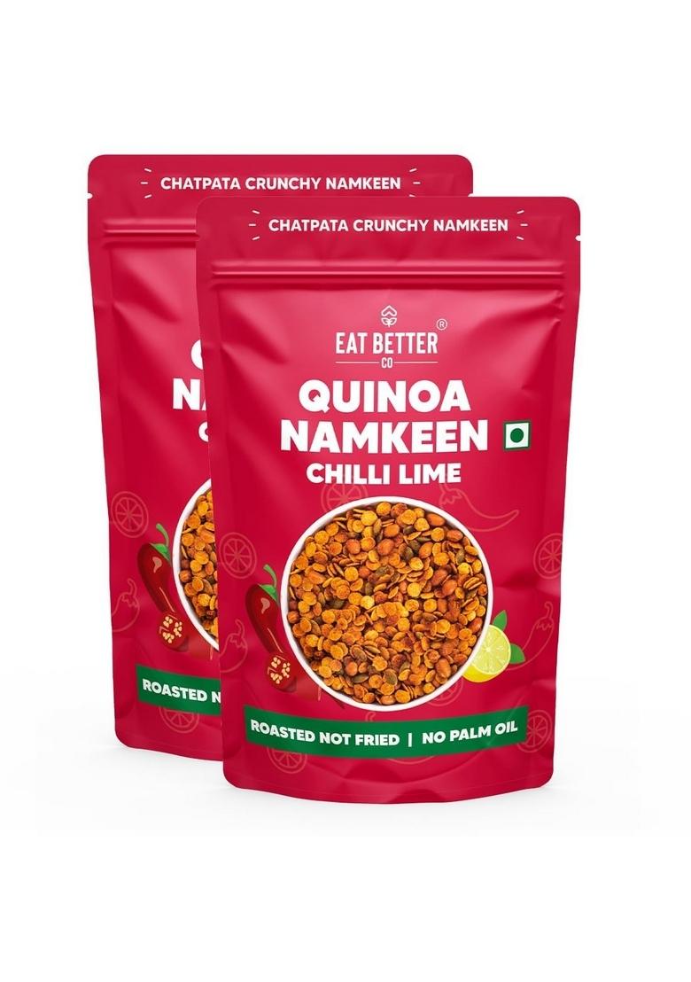 EAT BETTER CO Quinoa Healthy Namkeen Chatpata Chilli Lime Snacks