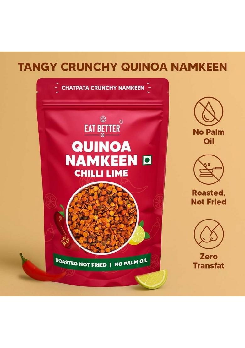 EAT BETTER CO Quinoa Healthy Namkeen Chatpata Chilli Lime Snacks