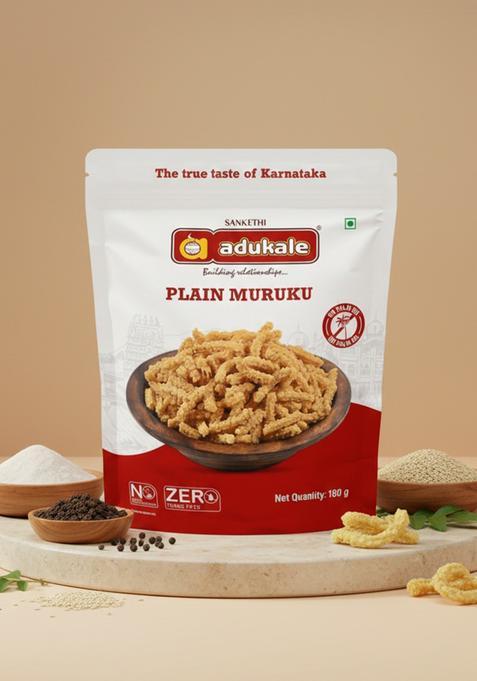 Adukale Plain Muruku |180 grams Pack | No Palm Oil