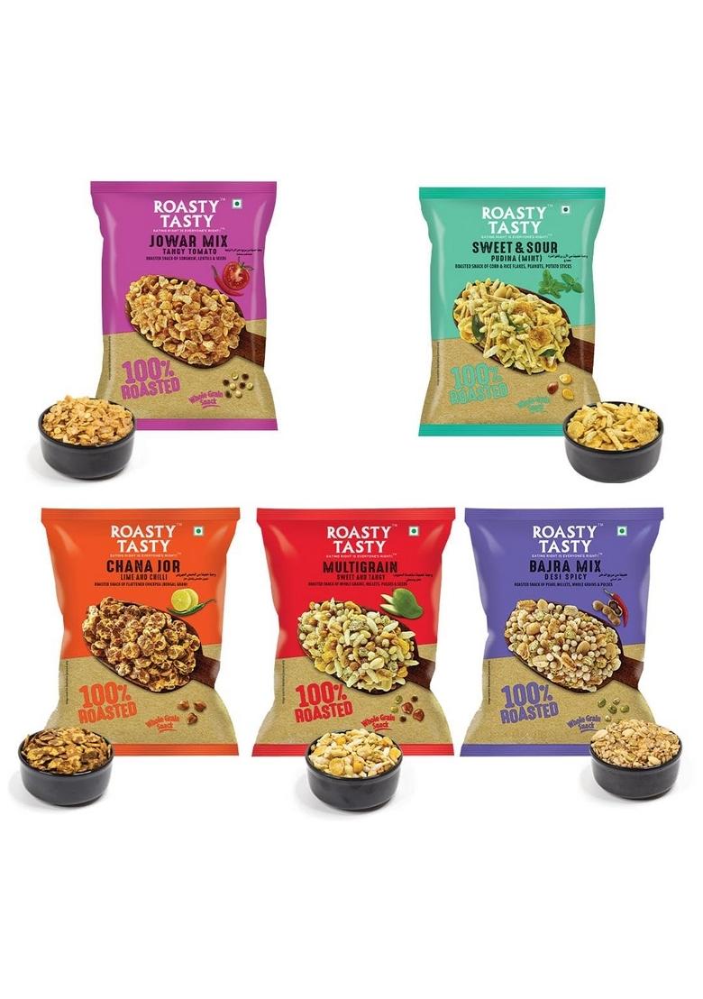 Roasty Tasty Roasted Snacks Millet Namkeen Combo