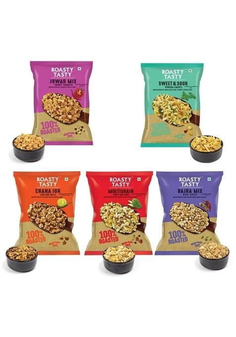Roasty Tasty Roasted Snacks Millet Namkeen Combo