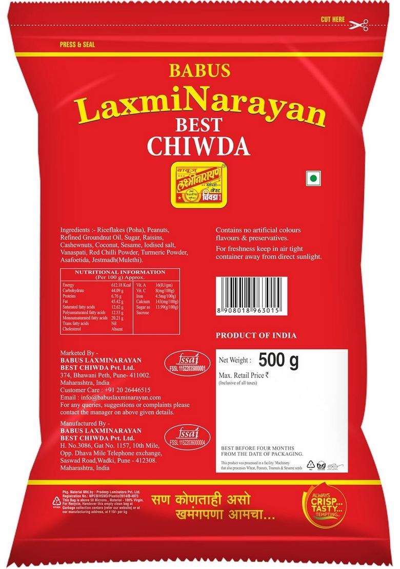 BABUS LAXMINARAYAN Fresh & Delicious Combo Of Poha Chiwda Cornflakes (2 Count)_1 Kg