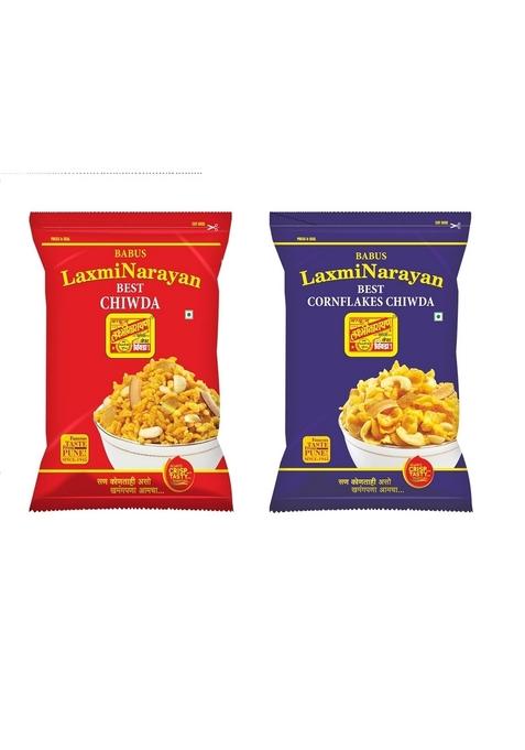 BABUS LAXMINARAYAN Fresh & Delicious Combo Of Poha Chiwda Cornflakes (2 Count)_1 Kg