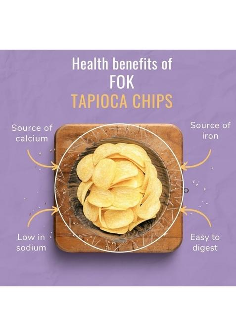 FLAVORS OF KERALA | Premium Tapioca Chips, 400g Crispy, Fresh, Gluten-Free Snack with Irresistible Crunch