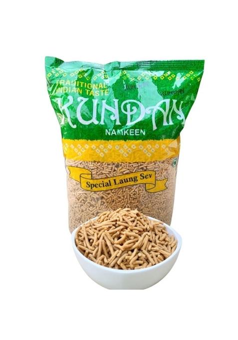 KUNDAN NAMKEEN Laung Sev Crispy & Crunchy Barik Snacks for Foodie Indian, 500gm (Pack of 1)