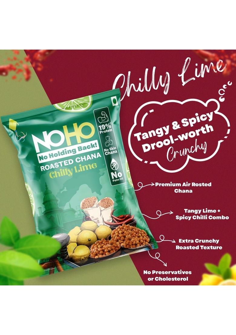 NoHo Roasted Chana | Bold AF Flavours Double for Extra Crunch 19% Protein Chickpeas Skin-Free, Guilt-Free, No Palm Oil Healthy High-Protein Snack Adults Namkeen Alternative 3 Lit 315 g (Pack of 3)