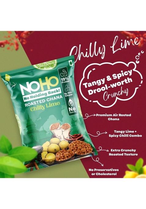 NoHo Roasted Chana | Bold AF Flavours Double for Extra Crunch 19% Protein Chickpeas Skin-Free, Guilt-Free, No Palm Oil Healthy High-Protein Snack Adults Namkeen Alternative 3 Lit 315 g (Pack of 3)