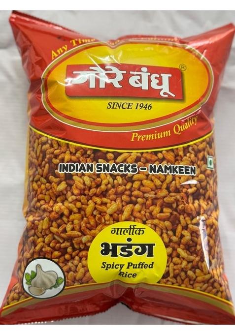 Gore Bandhu Garlic Bhadang (500 gm Pack Of 2)