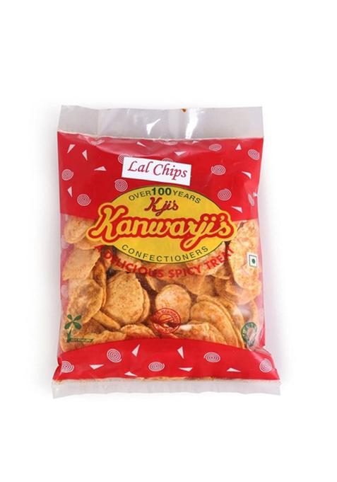 Kanwarji's Confectioners|LAL CHIPS|Indian Snacks|Homemade and Ready to Eat Snacks|Tea Time Lal Chips (400gm)