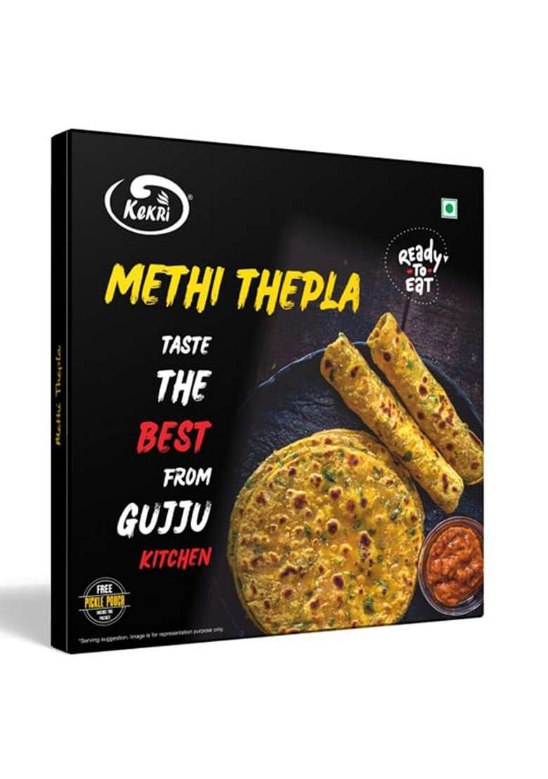 Kekri Methi Thepla 10 pcs 240g with Free Pickle - Indya