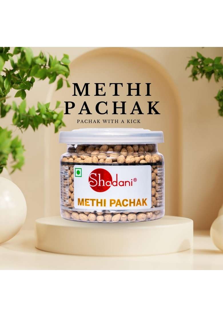 Shadani Methi Pachak 55g Jar | Spicy & Tangy Indian Digestive Fenugreek Seed with Traditional Spices - Indya