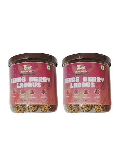DHANANJAY Dhananjay's Seeds Berry Laddoos (200g) Pack of 2 | 100% Organic Healthy & Delicious Combo