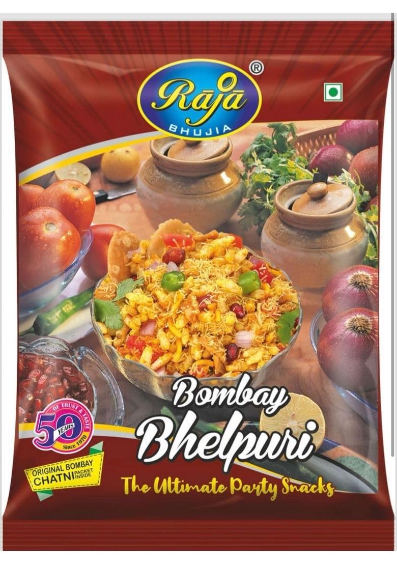 RAJA BHUJIA | Bombay Bhelpuri| Snack Mix|150g x5pkts=750gm.)|ready to eat|namkeen|party snacks|indian snacks|puffed rice namkee/ |healthy namkeen|crispy and crunchy| most popular 50 years old recipe|